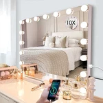Kottova Vanity Mirror With Lights, 24.4X21.2 Lighted Makeup 3 Dim.... Fixed Price $94.10.