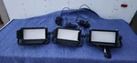 Set Of 3 - Flolight Microbeam 512 Led Video Lights With Barn Doors. Fixed Price $150.00.