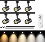 Dimmable 6-LIGHT Led Track Lighting Kit With Remote Control And Adjustable Color. Fixed Price $224.99.