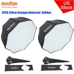 2X Godox 47" 120CM Octagon Umbrella Universal Softbox For Studio Flash Speedlite. Fixed Price $69.99.