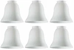 Dysmio Lighting White Opal Glass Bell Shade, 2-1/4" Fitter Pack Of 6. Fixed Price $84.68.
