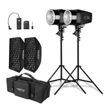Godox 2X K-180A Strobe Light Kit 180WS Studio PHOTOGRAPHY,5600K. Fixed Price $345.00.