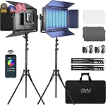 Gvm 1500D Rgb Led Video 75W Lighting Kit With Bluetooth Control. Fixed Price $480.17.