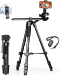 75" Tripod Stand, Overhead For Iphone With Inch, Black. Fixed Price $41.58.