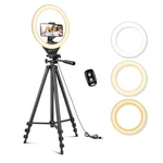 Sensyne 10'' Ring With 50'' Extendable Tripod Stand, Led Circle Lights. Fixed Price $38.87.