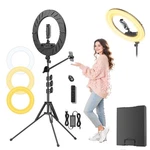 Ring 18" With Stand, 55W 6700K Led LIGHT,63" Tripod,multi-angle Adjusta.... Fixed Price $109.41.