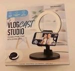 Vlogcast Studio Foldable Phone Stand & Led Ring Light Nib Merkury Innovations. Fixed Price $14.49.