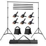 Ldgho Photo Video Studio 10X7FT (wxh) Adjustable Background Stand Black. Fixed Price $50.29.