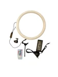 Rgb 360 Photobooth 13" Ring Light By Revospin Perfect For Selfie. Fixed Price $30.00.