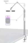 Supedesk C-clamp Desktop Cell Phone Overhead Stand. AP-4PC. Silver.. Fixed Price $25.99.