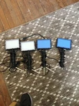 Emart Led Video Lighting, 15W 5500K Portable Studio Photography Blue & White. Fixed Price $50.00.