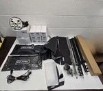 Lot 3 Complete Fovitec 50 70 Light Studio Softbox Kit Fully Working. Fixed Price $252.77.