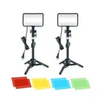 Linco 2 Packs Led Video Light With Adjustable Tripod Stand/color Filters, Stu.... Fixed Price $42.86.