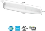 Lithonia Lighting Fmmcl 24 840 S1 M4 23.63" Flush Mount 4000K Led - White. Fixed Price $69.99.
