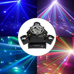 Three Head Led Stage Light Beam Moving With Laser Dj Disco Party. Fixed Price $98.94.