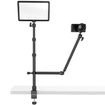 Ulanzi LS11 Desk Mount Stand With Auxiliary Holding Arm For Camera Webcam Light. Fixed Price $70.49.
