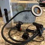 Socialite Flexible Ring Light With Clamp. Also Includes 3-IN-ONE Selfie Stick. Fixed Price $27.00.