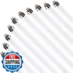 Circle 12PK 17W 24" Fluorescent Tube Bulbs Daylight White 6500K F17T8/8. Fixed Price $90.07.