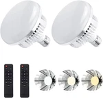 Skytex 2PACK 135W Photography Light Dimmable Tricolor Led Bulbs 2700-6400K. Fixed Price $59.99.