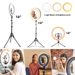 10" 14" 18" Selfie Led Ring Light Kit & Tripod Stand Phone Holder For Live Steam. Fixed Price $88.99.