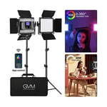 Gvm Rgb Led Video Light, 2PCS Lighting Kit With App Control, 40W Photog.... Fixed Price $242.45.