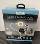 Bower - Flexible 24" Led Ring Light White Vlogging Social Posts New. Fixed Price $29.95.