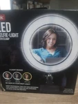 Itek Led Selfie Ring Light W/phone Holder & Flexible Gooseneck Arms - New. Fixed Price $12.95.