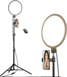 Aureday 10.5" Ring Light + 69" Tripod Dimmable Led For Video, Makeup & Livestr. Fixed Price $39.99.