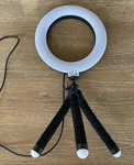 Led Ring Light Usb Connection Adjustable Base Mounts To Tri Pod And Clamp Inc. Fixed Price $19.99.