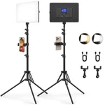 2 Pack Led Video Light Kit With Stand, Kmasic Photography Panel Built-i.... Fixed Price $122.77.