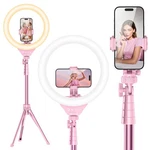 Led Ring Light 12 With 62 Tripod Stand Pink TBC001 Iphone Android Ubeesize Video. Fixed Price $59.99.