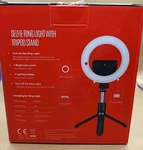 Mpow Selfie Ring Light With Tripod Stand Holds Cellphone Nib. Fixed Price $21.50.