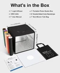 Puluz Photo Studio Light BOX,12"X12" Dimmable Shooting Tent Kit (usa Stock). Fixed Price $21.00.