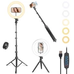 Uegogo 10'' With 72'' Tripod Stand, Dimmable Led For Live. Fixed Price $47.99.