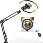 Overhead Phone Mount With Ring Light For Desk Holder And Remote Usa. Fixed Price $24.95.