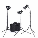 Boling BL-50C 50W Fresnel Bi-color Led Lighting Kit With Stand, Profession. Fixed Price $900.00.
