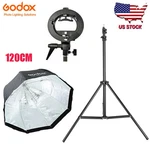 Godox 120CM Umbrella Softbox+s-type Bracket Stand For AD200PROII V860 TT685. Fixed Price $65.99.