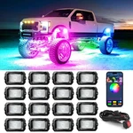 Mictuning C2 Max Rgb+ic Chasing Color Rock Lights Kit 12-24 PODS,IP68 Waterproof. Fixed Price $194.39.