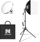 Softbox Lighting Kit, 16'' Photography With 63 Tri. Fixed Price $62.99.
