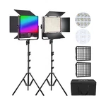 Gvm Pro Led Video Light With Softboxes, Rgb+bi-color Double Sided, Each .... Fixed Price $379.79.