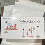 Niceveedi Led Video Light Kit 2 Units Adjustable Brightness 3 Color Temp High. Fixed Price $48.95.