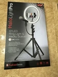 Tzumi Halo Light Pro 10" Led Ring & Media Station 7260 Podcast Series Kit. Fixed Price $40.00.