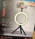 Halolight Portable Led Ring 8'' With Desktop Tripod Stand Phone Mount. Fixed Price $20.00.