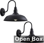 Goalplus 2 Pack, 16" Gooseneck Light Fixture For Barn Door, Black. Fixed Price $114.01.