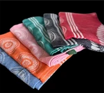 Set Of 6-TURKISH 100% Cotton Organic Beach Towels 51X27" Organix Multicolor. Fixed Price $30.00.
