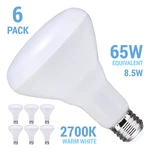 Pack Satco S11470 Led Bulbs 120V 8.5W =65W E26 BR30 Frost 2700K Warm White. Fixed Price $23.50.