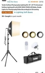 Torjim Softbox Lighting Kit, 27" Professional Photography Kit.... Fixed Price $37.49.