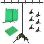 Forlogic Backdrop Kit With Stand, 8X7.2FT Portable B.... Fixed Price $68.21.