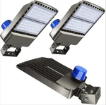 200W Led Parking Lot Outdoor 28000LM Bright Dusk-dawn Floodlights 3-PACK. Fixed Price $245.00.
