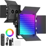 Rgb Photography Lighting Kit, 50W Bi-color Led Studio Lights, 2300K 8500K, Cri 9. Fixed Price $160.99.